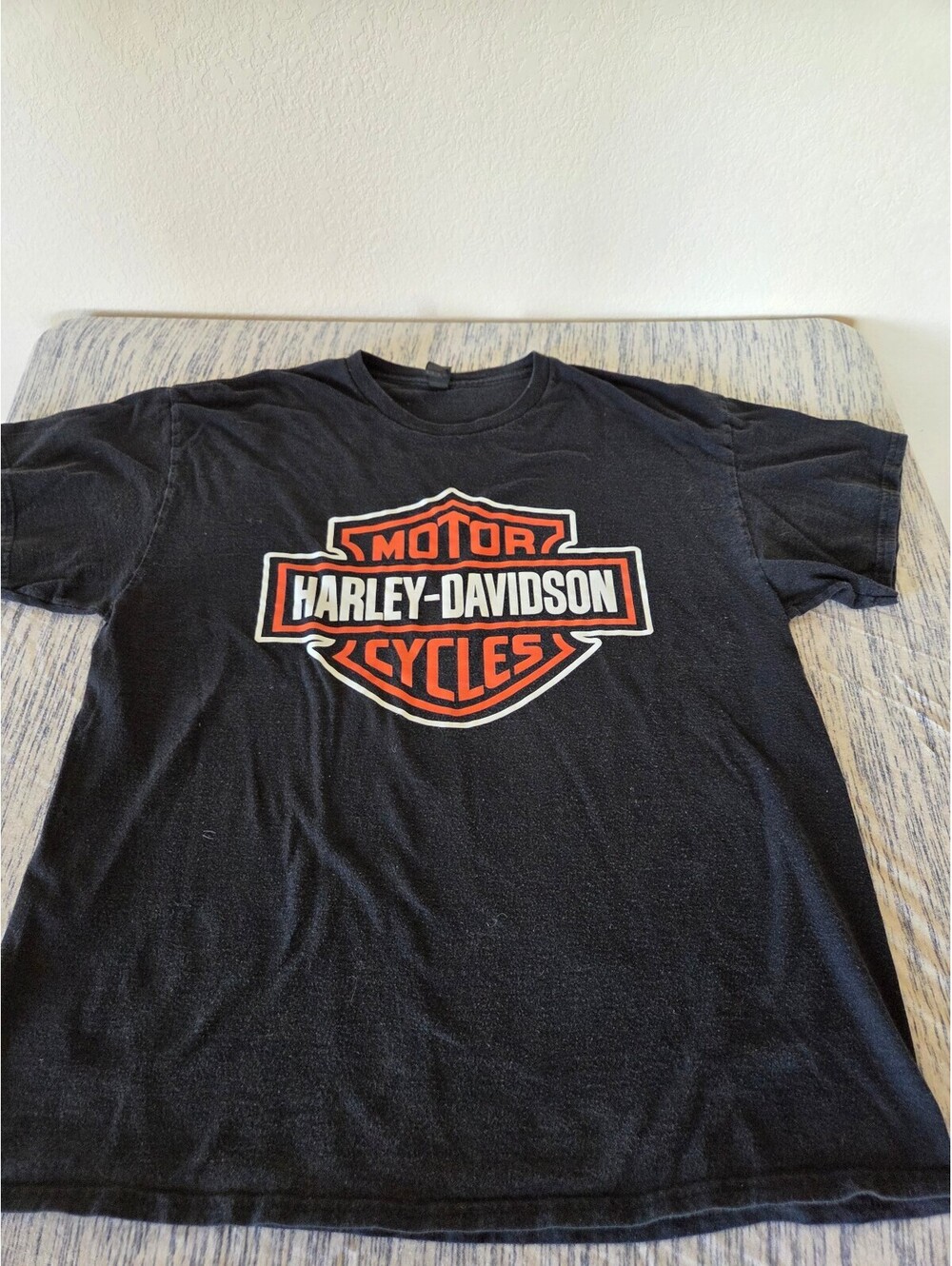 Harley-Davidson Motor Cycles Black Graphic T-Shirt Size Large